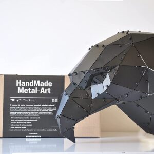 3D Metal Geometric Eagle Head Wall Decor