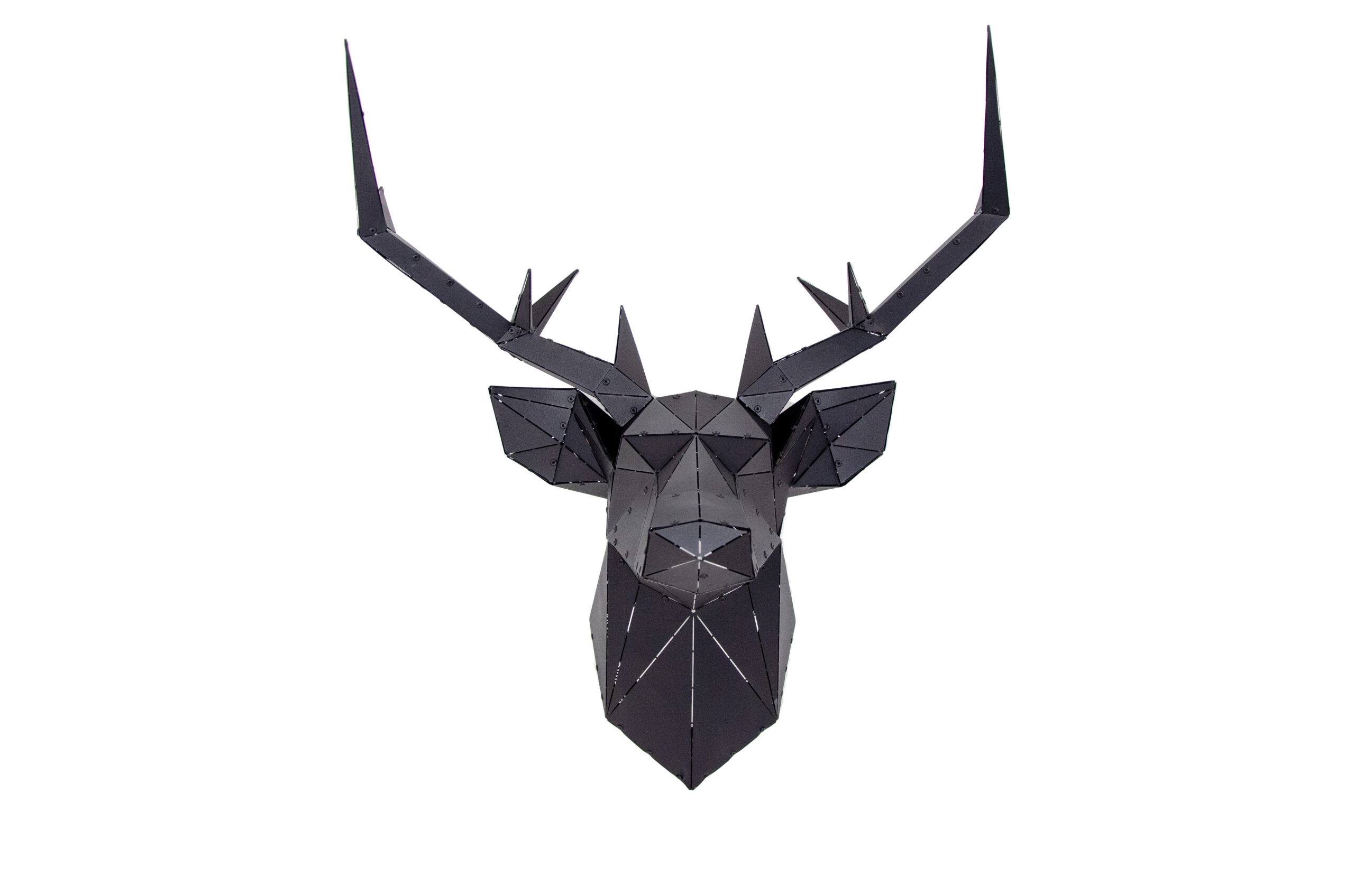 3D Metal Geometric Deer Head Wall Decor - Berling Design