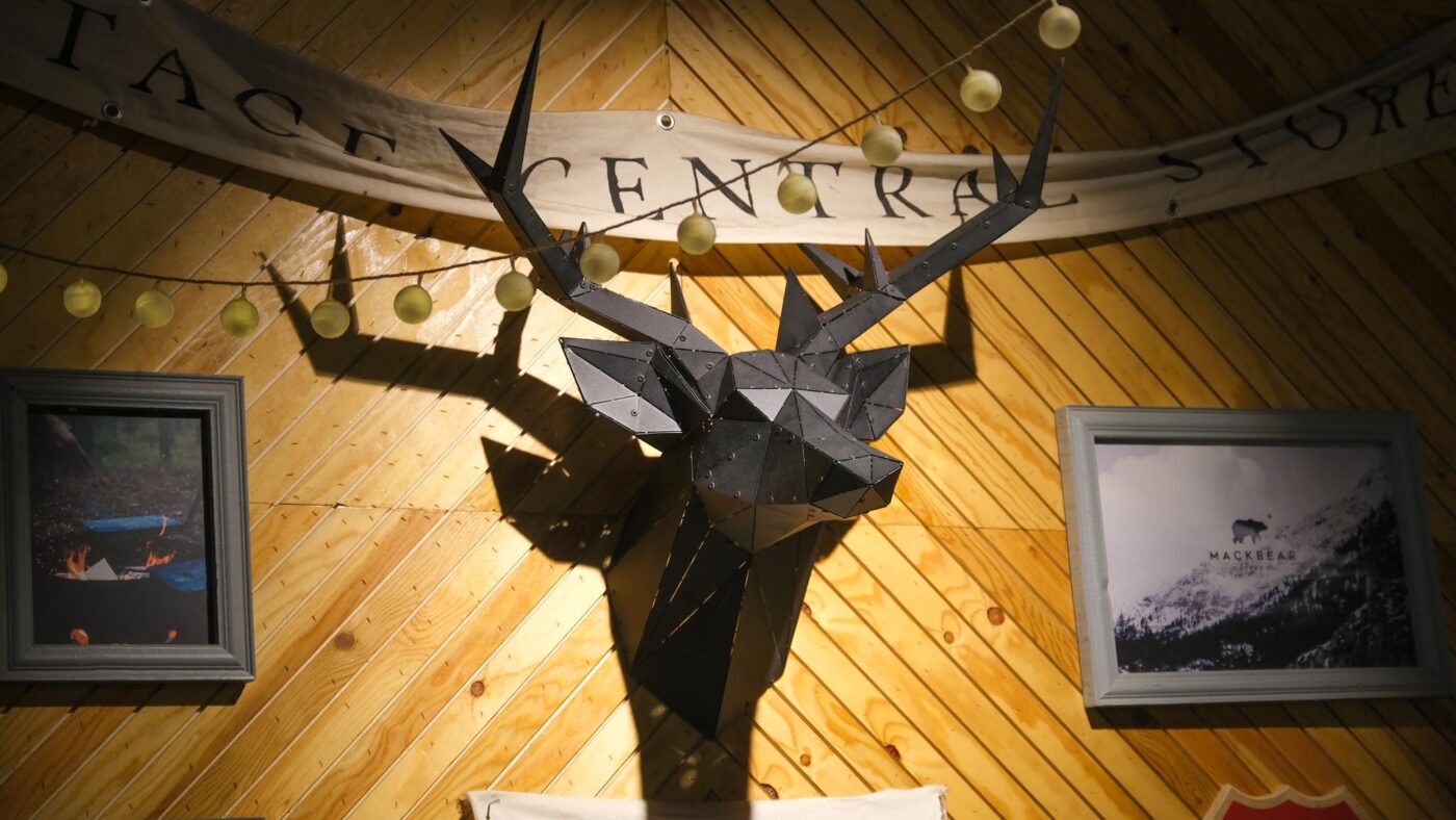 3D Metal Geometric Deer Head Wall Decor Berling Design